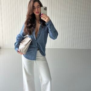 Tailored on my terms | Checked blouse