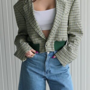 Bold bomber blazer | Checked
