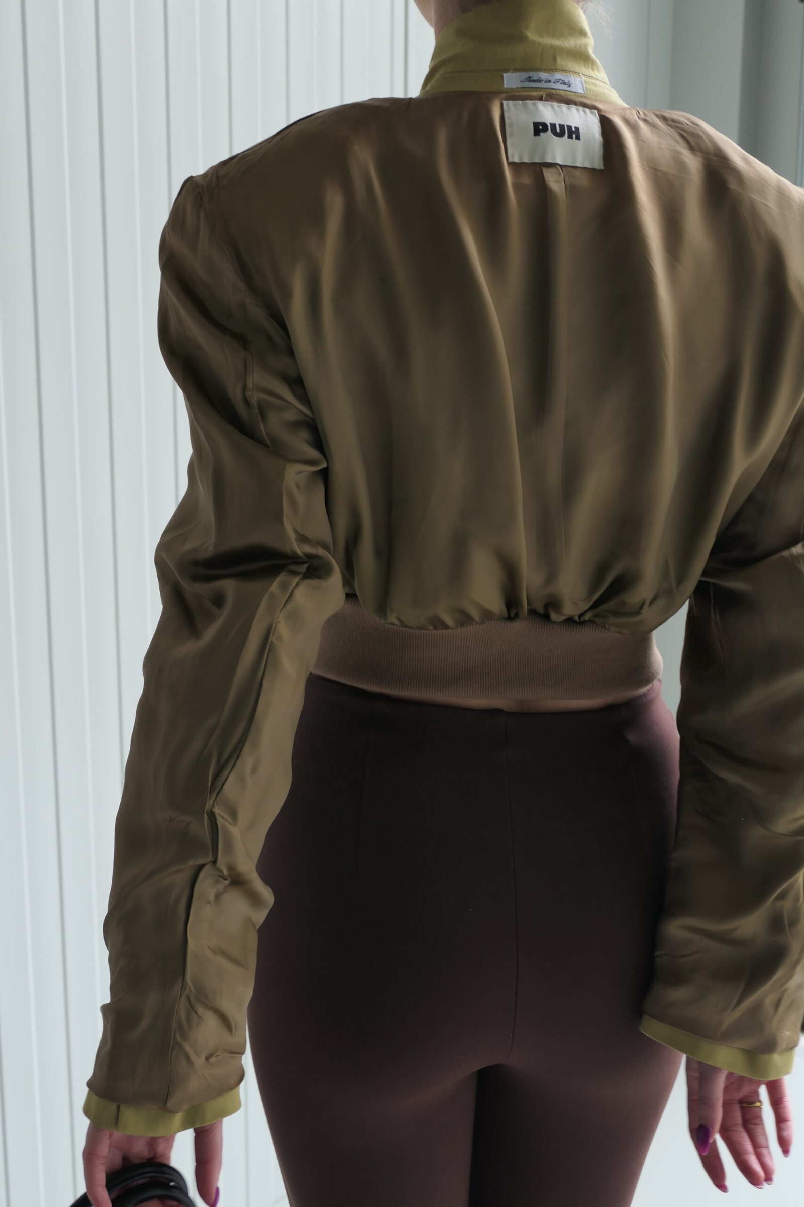From inside out | Bomber blazer gold - Image 3