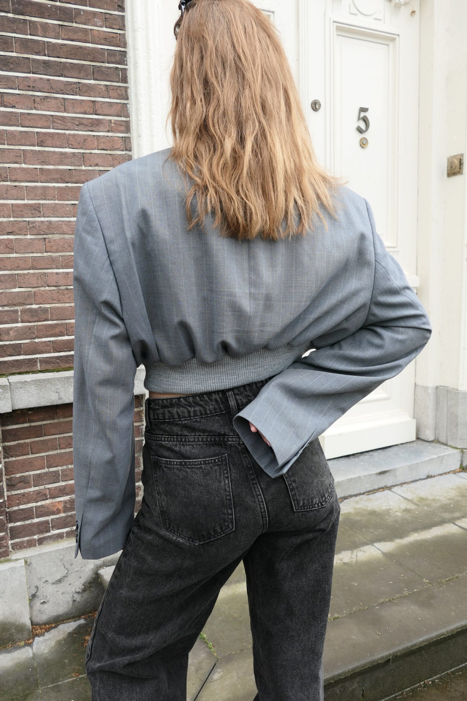 Bomber blazer grey - Image 8