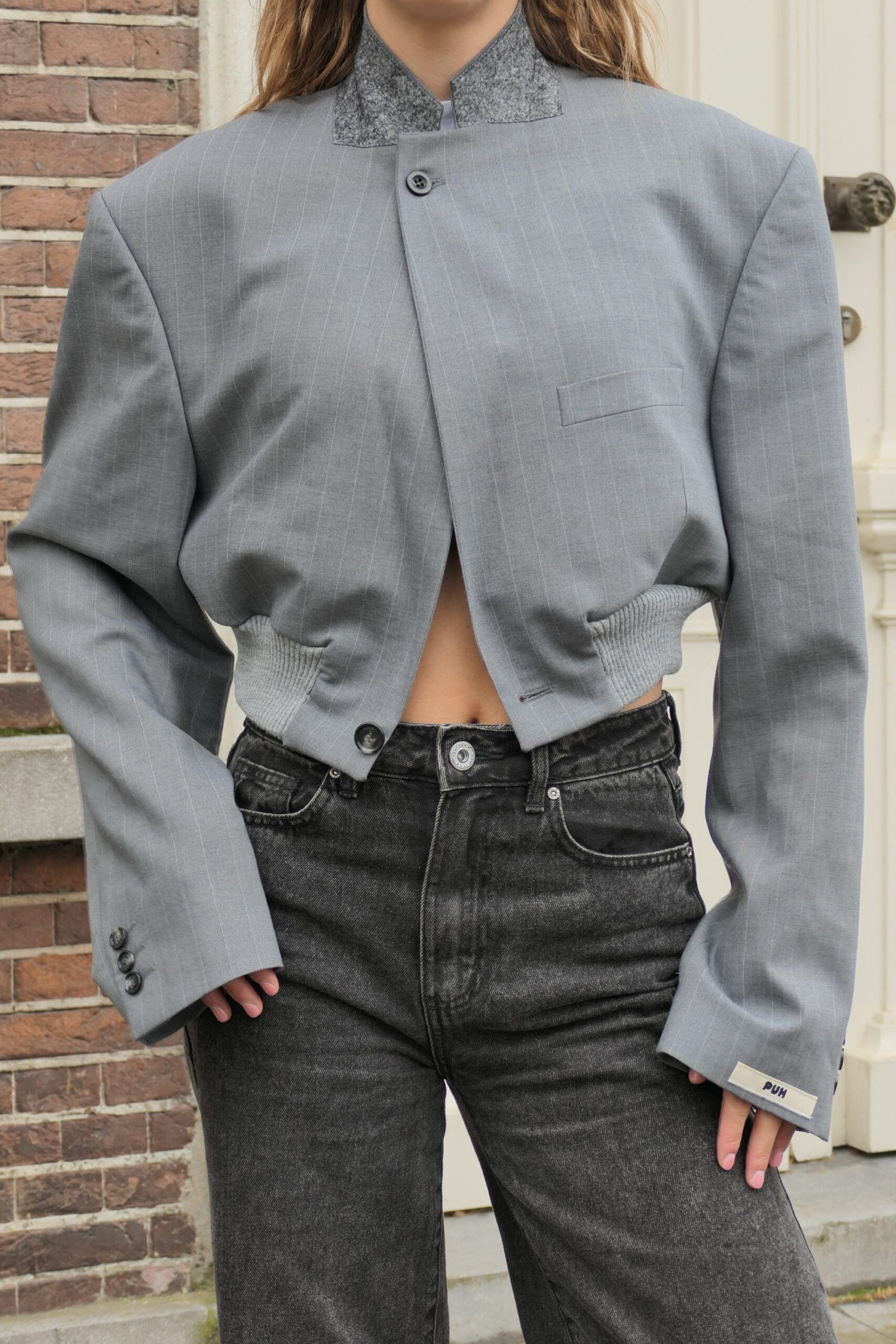 Bomber blazer grey - Image 2