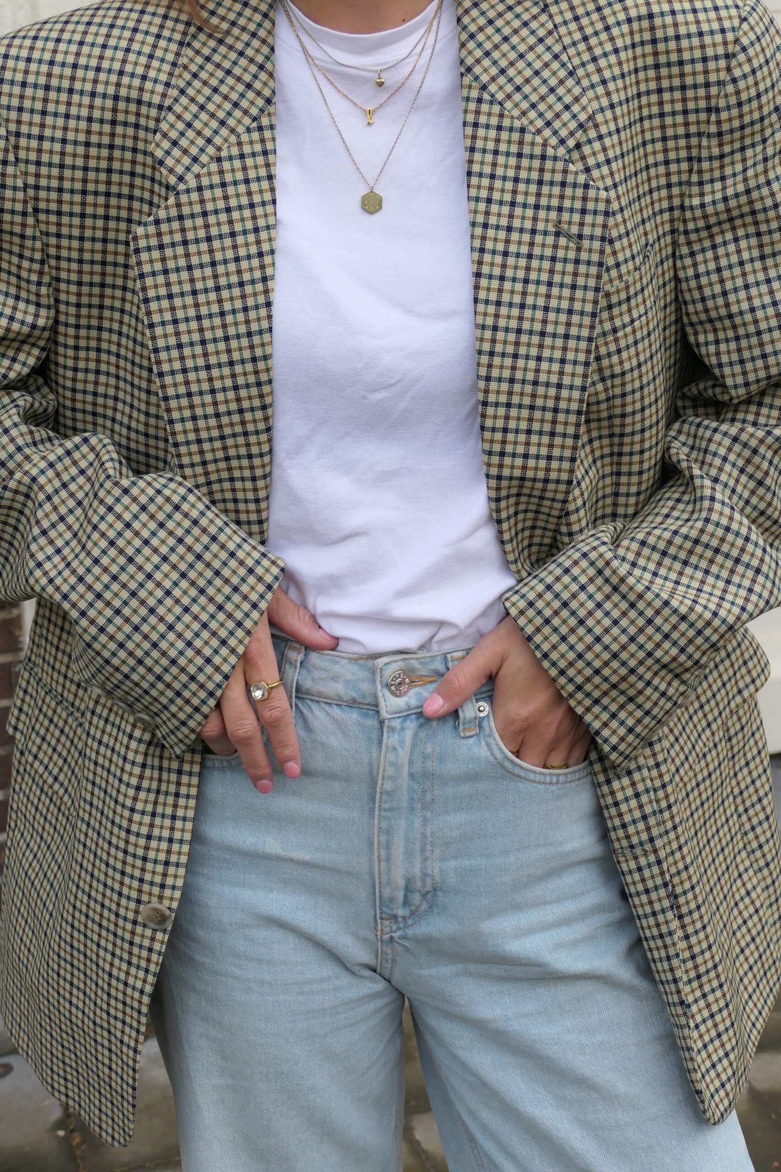 Checked oversized blazer - Image 4