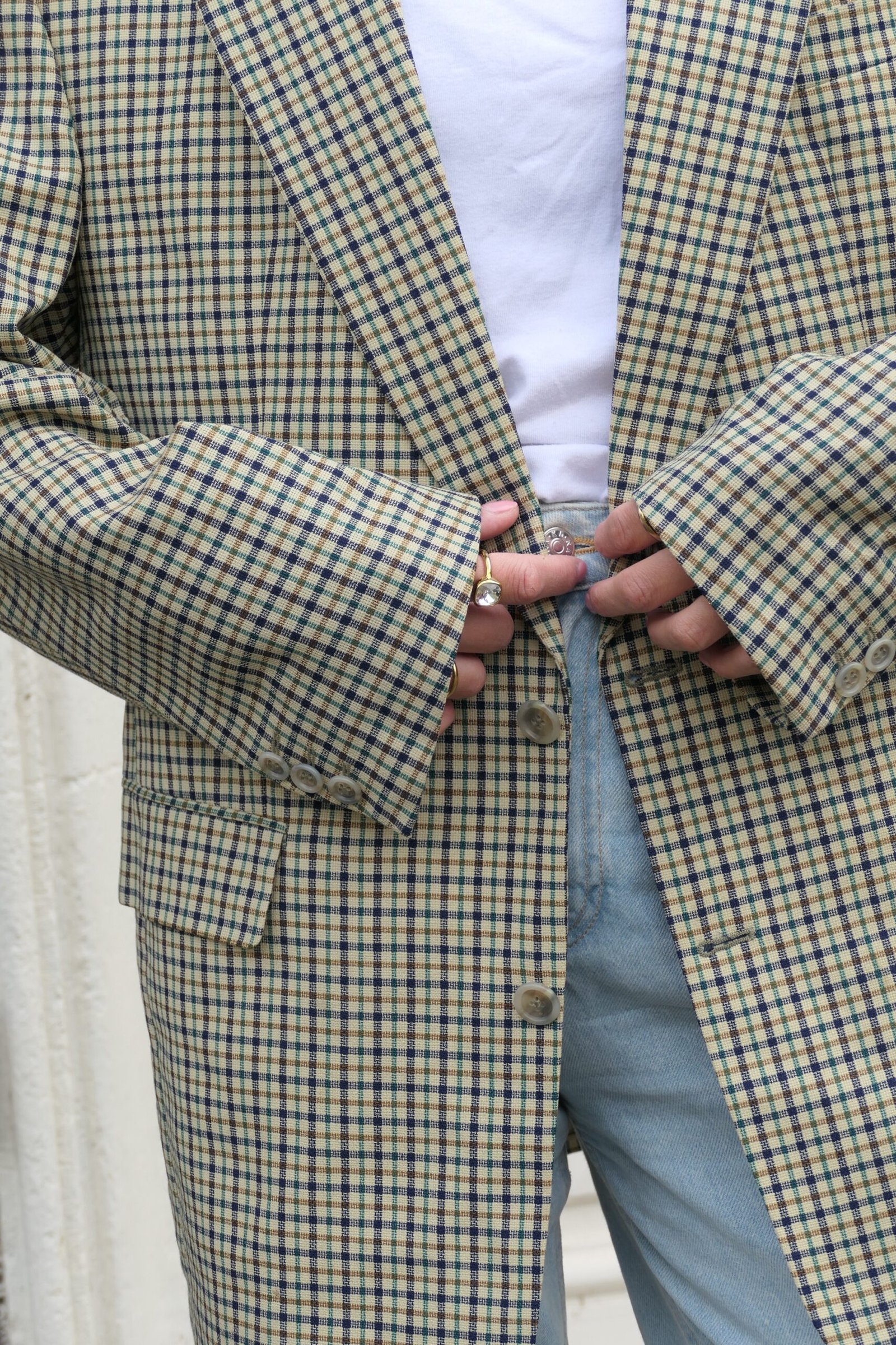 Checked oversized blazer - Image 5