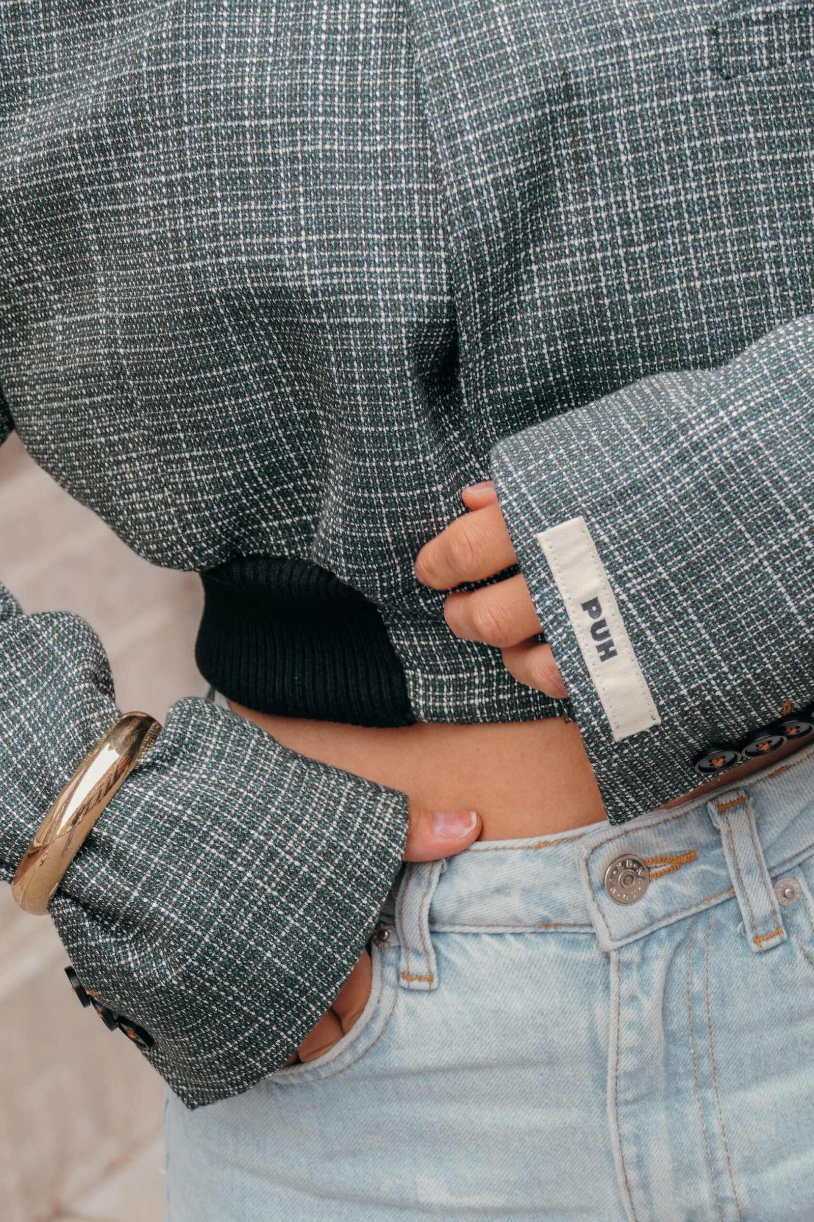 Bomber blazer checked - Image 2